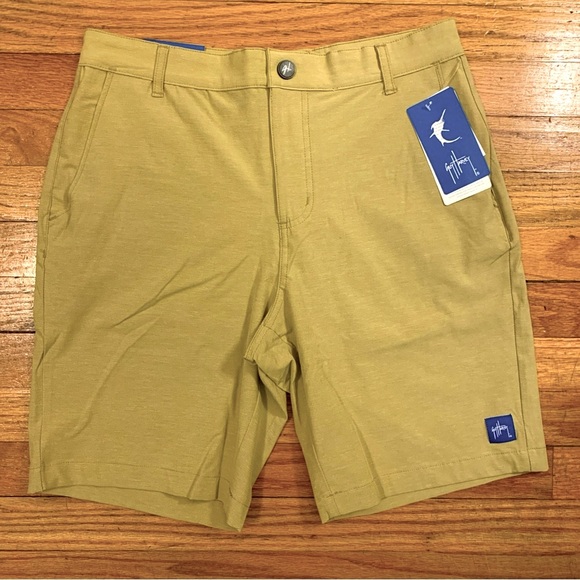 Guy Harvey Mens 9" Hybrid Performance Walking Shorts 4 Way Stretch Gray Size 30W - Picture 1 of 3